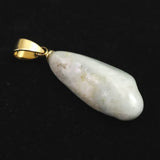 糸魚川翡翠   薄青色　24mmフリーフォーム ペンダントトップ  3.0g (ID:98573)