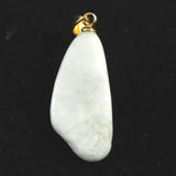 糸魚川翡翠   薄青色　24mmフリーフォーム ペンダントトップ  3.0g (ID:98573)