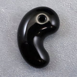 隠岐の島 黒曜石 30mm勾玉 ディレクトリカード付 7.7g (ID:98802)