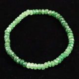 ツァボライトガーネット  4A  4.5mmボタンカット グラデーション ブレスレット 8.1ｇ  (ID:98827)