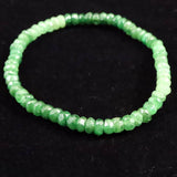 ツァボライトガーネット  4A  4.5mmボタンカット グラデーション ブレスレット 8.1ｇ  (ID:98827)