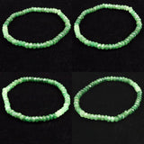 ツァボライトガーネット  4A  4.5mmボタンカット グラデーション ブレスレット 8.1ｇ  (ID:98827)