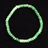 ツァボライトガーネット  4A  4.5mmボタンカット グラデーション ブレスレット 8.1ｇ  (ID:98827)