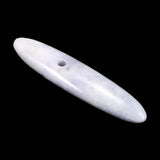 糸魚川翡翠 青海産 ラベンダー  58mm大珠 ディレクトリカード付 10.2g (ID:98830)