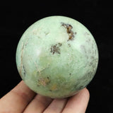 インドネシア産 クリソプレーズ　60mm スフィア 301g (ID:98905)