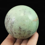 インドネシア産 クリソプレーズ　60mm スフィア 301g (ID:98905)