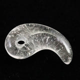チベット カイラス産 ヒマラヤ 水晶 勾玉 4.26g (ID:98963)
