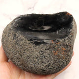 北海道産 黒曜石 十勝石 145mm原石 1679g (ID:98972)