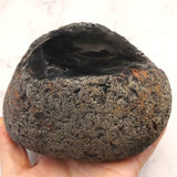 北海道産 黒曜石 十勝石 145mm原石 1679g (ID:98972)