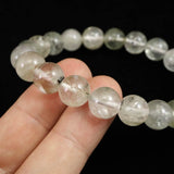 ブラジル産 フェナカイト SA　10.2mm玉ブレスレット 鑑別書付 33.18g  (ID:98977)