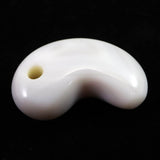 北海道 花石メノウ 瑪瑙 34mm勾玉 ディレクトリカード付 13.0g (ID:98997)