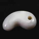 北海道 花石メノウ 瑪瑙 34mm勾玉 ディレクトリカード付 13.0g (ID:98997)