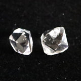 米国NY州産 ハーキマーダイヤモンド  AA＋ 原石 2個セット 0.51g (ID:10525)