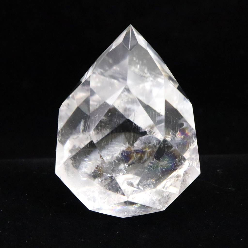 ブラジル産 レムリアンシード 52mm ファセット ポイント レインボー