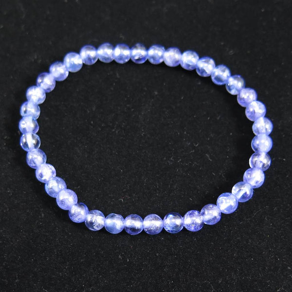 タンザナイトブレス　5ミリ タンザナイト 5Aグレード 5mm玉ブレスレット 9.97g (ID:17911