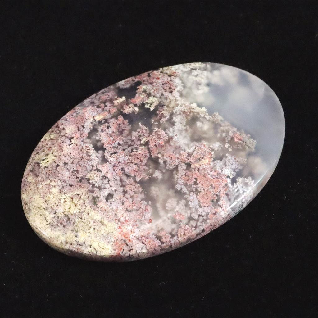 ガーデン モスアゲート 苔瑪瑙 41mmオーバル ルース 10.1g (ID