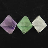 フローライト 蛍石 8面体 結晶原石 3色セット 33.6g (ID:27273)