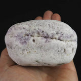 北海道 紋別市産　紫水晶　アメジスト　原石 413g　　 (ID:33182)