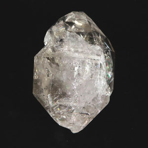 米国NY州産 ハーキマーダイヤモンド  AAA 原石 結晶2個共生 レインボー 44.7g (ID:36317)