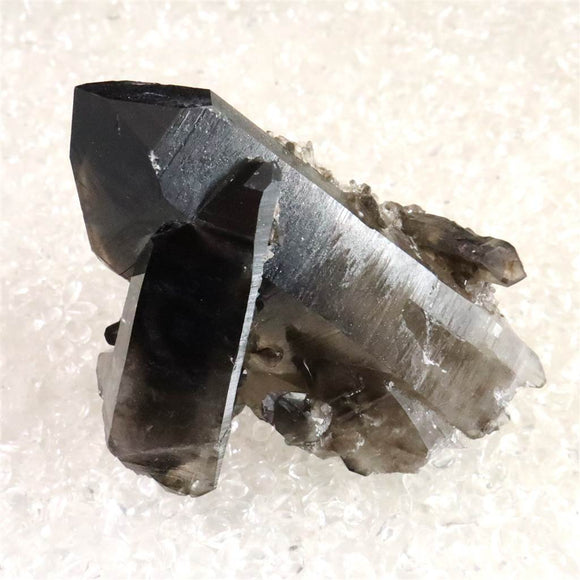 米国アーカンソー州産　黒水晶 モリオン　クラスター　証明書付 75.5g (ID:38129)