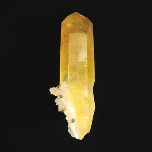 米国アーカンソー州産 ゴールデンヒーラー 水晶 ポイント 原石 209g  (ID:39651)