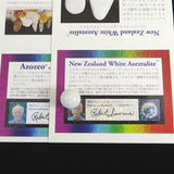 H&E社 ニュージーランドホワイトアゼツライト (AZOZEO) 15mmスフィア 証明書付 5.0g (ID:42925)