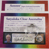 H&E社 サチャロカ アゼツライト(AZOZEO) 25mmハート ペンダントトップ 証明書付 6.8g (ID:47829)