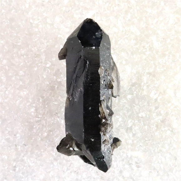 米国アーカンソー州産　黒水晶 モリオン　クラスター　証明書付 82.0g (ID:55058)