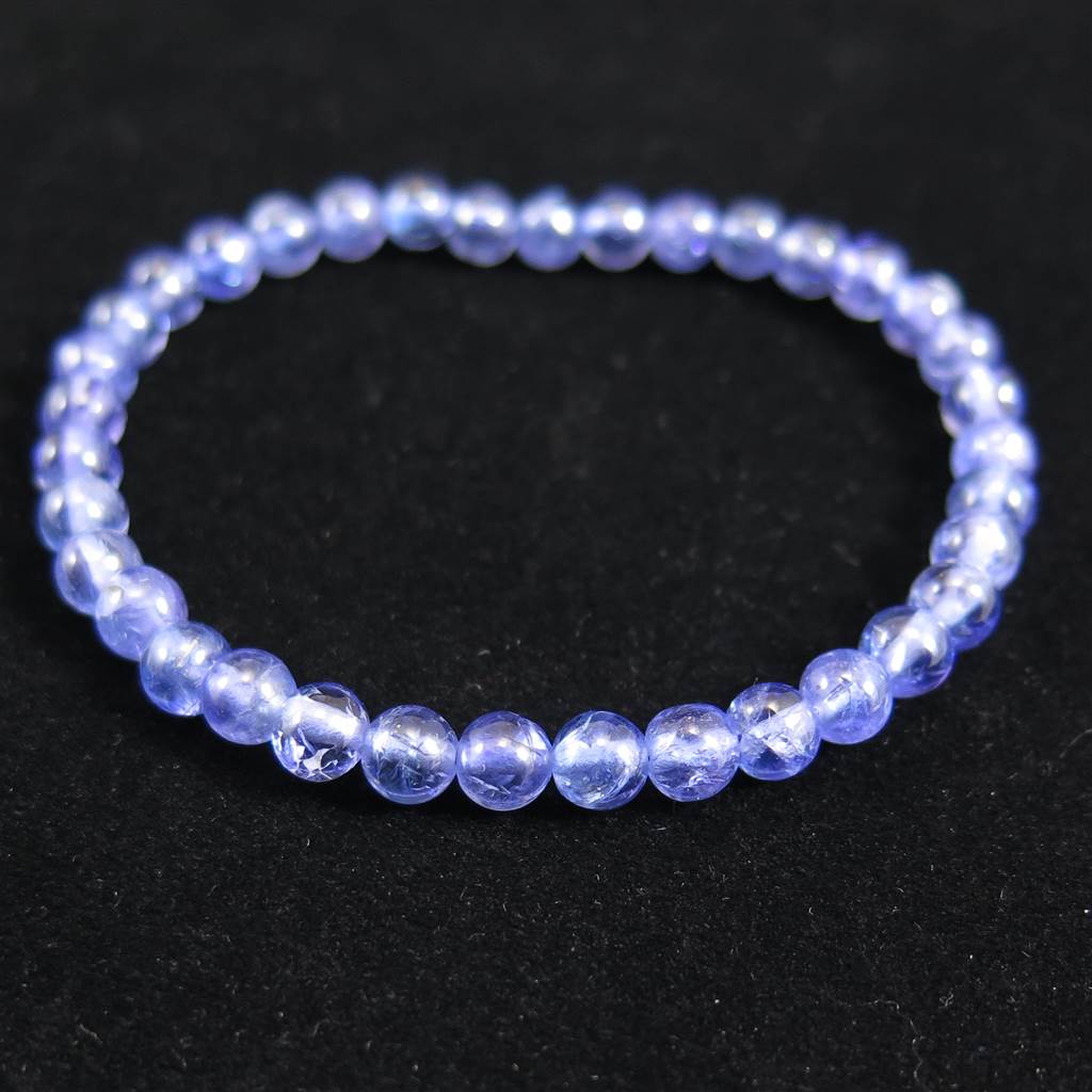 まつたか様　タンザナイト　5A ブレスレット タンザナイト 5Aグレード 5.5mm玉ブレスレット 10.73g (ID:58440