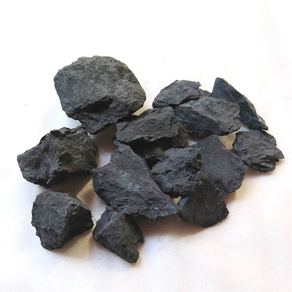 北海道産　ブラックシリカ（黒鉛珪石）原石M  約300ｇ (ID:61674)