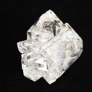 米国NY州産 ハーキマーダイヤモンド  AAA 原石 結晶6個共生 レインボー 42.6g (ID:70477)