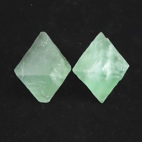フローライト 蛍石 8面体 結晶 原石 2個セット 73.7g (ID:72694)