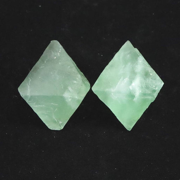フローライト 蛍石 8面体 結晶 原石 2個セット 73.7g (ID:72694