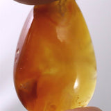北海道 花石産 メノウ 瑪瑙 非加熱  21mmティアドロップ ルース 2.0g (ID:75218)