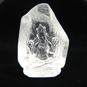 ガーネッシュヒマール水晶彫刻　ホワイトターラ　264ｇ (ID:77451)