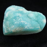 ブルーグリーン　スミソナイト　菱亜鉛鉱 ハート型　原石　454ｇ (ID:79346)