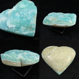 ブルーグリーン　スミソナイト　菱亜鉛鉱 ハート型　原石　454ｇ (ID:79346)