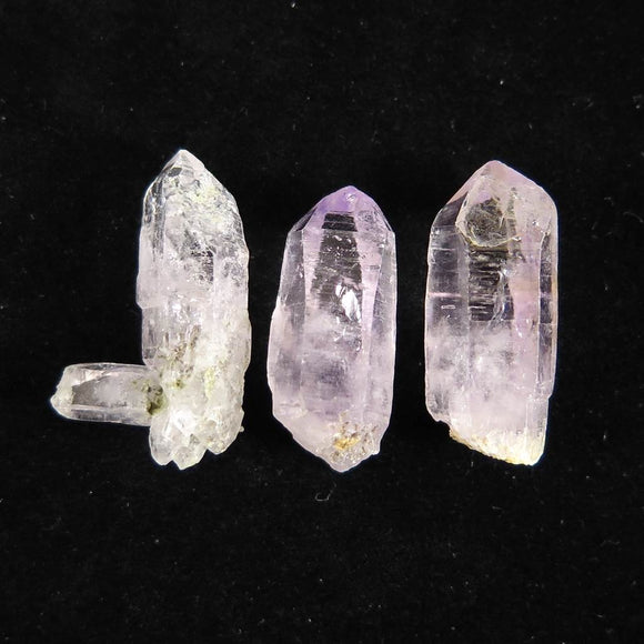 ベラクルス州産　アメジスト 結晶 原石 ３個セット 9.0g (ID:79542)