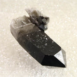 米国アーカンソー州産　黒水晶 モリオン　ポイント原石　証明書付 161.1g (ID:79563)