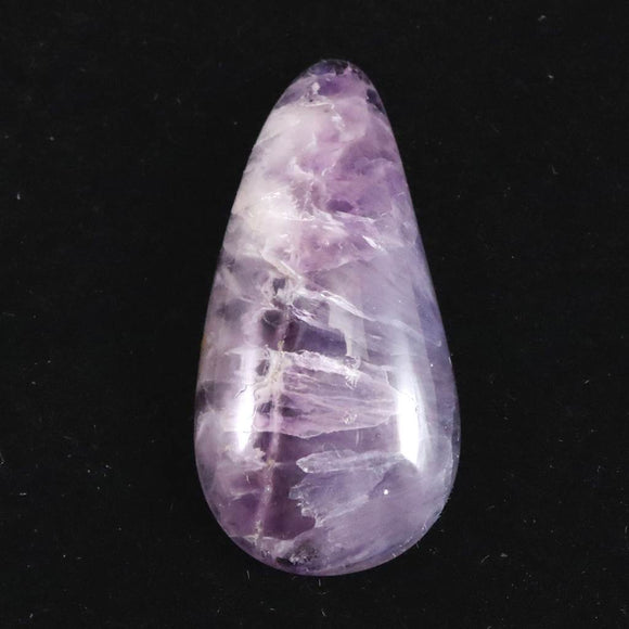 群馬県 戸神山産 紫水晶 アメジスト 28mmペアシェイプ ルース 2.9g (ID:85888)
