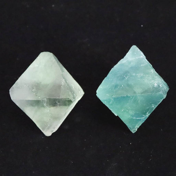 フローライト 蛍石 8面体 結晶 原石 2個セット 79.4g (ID:94056)