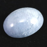 北海道産 曹長石岩 ブルーアルビタイト 21mmオーバル ルース 3.4g (ID:95065)