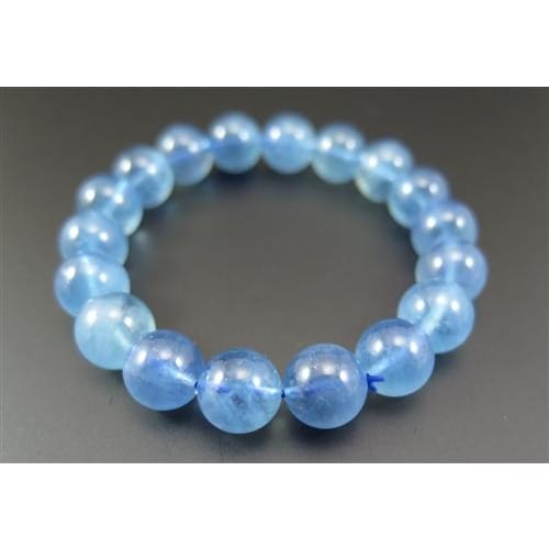 アクアマリン 11mm玉ブレスレット(SAグレード） (ID:888249) | 榎本通商