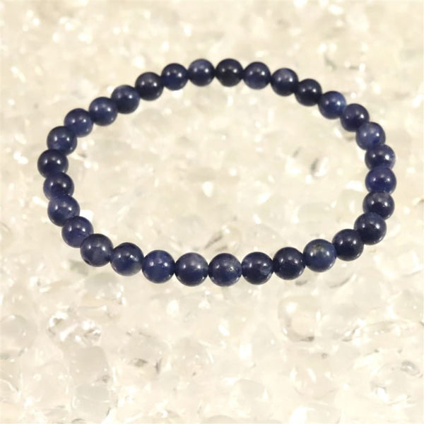 『穏』デュモルチェライトインクォーツのマクラメブレスレット デュモルチェライトインクォーツ|7mmブレスレット - 高品質