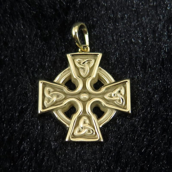 ゴールド 17 X 17　ケルティック　クロス 十字架 ペンダントトップ　14金 14K　3.9g (ID:57694)