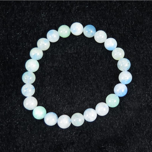 グラノブラスチッククォーツ　ブレスレット 高品質]アフガニスタン産グラノブラスチックブレスレット/ブルーライン