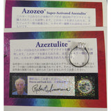 H＆E社 アゼツライト(AZOZEO) 6mmハート リング 9号 証明書付 現品 1.4g (ID:47817) - 