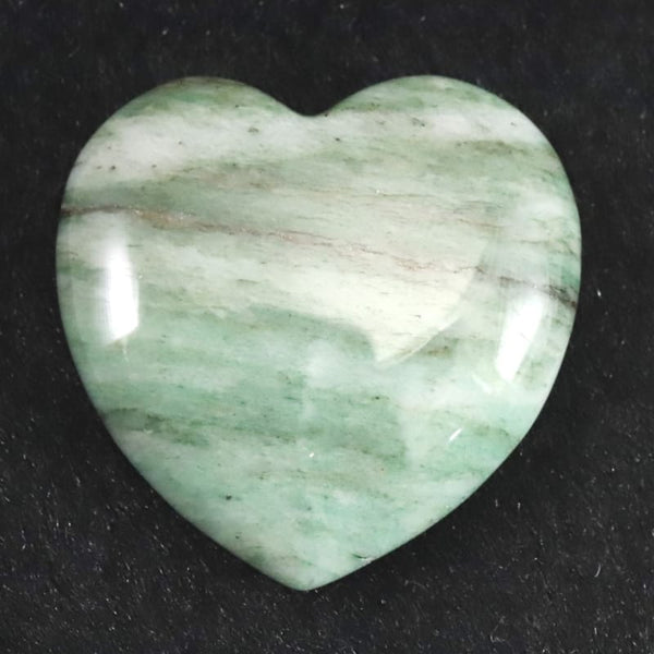 アゼツライトハート型タンブル40mm H&E社 証明書付 30.1g H&E社 ブルー