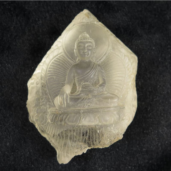 ヒマラヤ水晶 100mm 手彫 カービング 仏像 256g (ID:57134) | 榎本通商