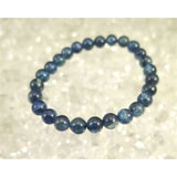カイヤナイト　藍晶石　4A+グレード 7mm玉ブレスレット 17.9g (ID:62278) - 榎本通商